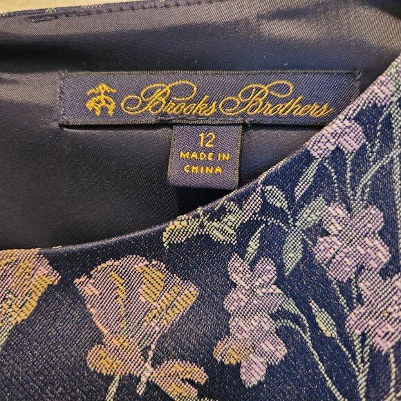 Brooks Brothers Jacquard Floral Sheath Dress - Picture 6 of 8